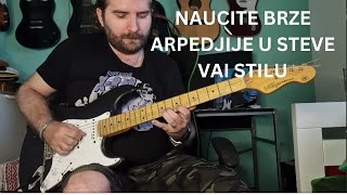 Naučite Durske Sedmice(Maj7) Arpeđije u Stilu Steve Vai-a