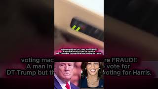 voting machines,FRAUD! Kentucky tried to vote for DT Trump but the machine kept voting for Harris.