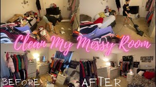 CLEAN MY MESSY ROOM WITH ME | MOTIVATIONAL VIDEO