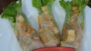 LUMPIANG SARIWA with SWEET & SOUR PEANUT SAUCE