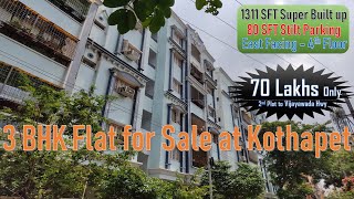 3 BHK Flat for Sale at Kothapet # P46 || Greenhills Colony || L B Nagar || Hyderabad ||