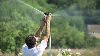 Réglage d'une couverture intégrale d'irrigation