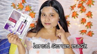 I Tried The New L’Oreal Paris Hyaluronic Acid Serum Mask! |Do Sheet Masks Really Work? Review & Demo