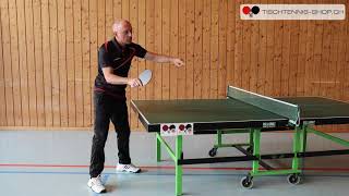 Tischtennis Topspin und Block