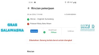 Review Pendapatan Grab * 26 Januari 2024 !!!