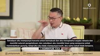 saat teduh bersama Ps Philip mantofa. "KASIH ITU SABAR"