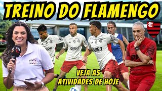 TREINO DO FLAMENGO HOJE! PREPARAÇÃO PARA O JOGO COM FORTALEZA! NOTICIAS DO FLAMENGO