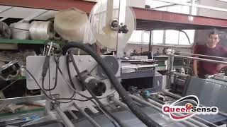 Queensense express courier bag making machine (side sealing) with automatic glue and patch