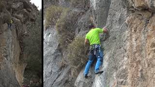 Pis Yedili 6b, VII Tırmanıcı: Nazmi Öztürk İzmir Kaynaklar Kaya Tırmanışı Rock Climbing Turkey