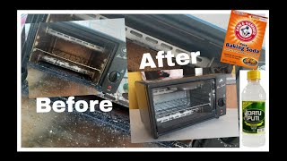 HOW TO CLEAN YOUR OVEN TOASTER WITH BAKING SODA AND VINEGAR | EAF VLogs