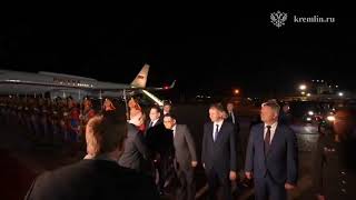 Russian President Vladimir Putin arrives in Mongolia on an official visit #russia #vladimirputin