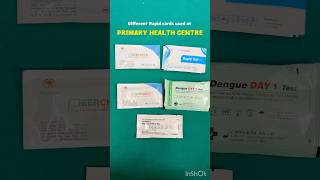 Different rapid cards are used at PHC CENTRES