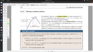 Extremos de una función según el crecimiento y decrecimiento