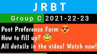 Post Preference Form| Group C| JRBT| How to fill up!