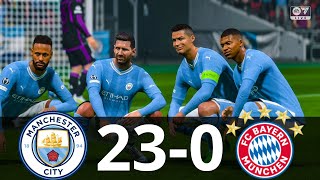 MESSI, RONALDO, MBAPPE, NEYMAR, ALL STARS | MAN CITY 23-0 BAYERN