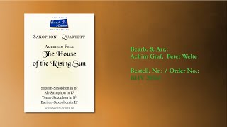 20568, The House of the Rising Sun Saxophonquartett SATB