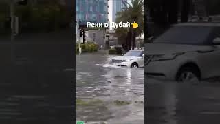 ⚡ Еще видео из Дубая, который заливает улицы города превратились в реки.