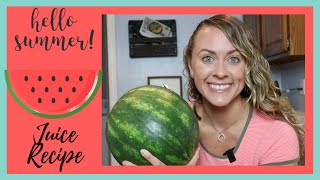 HOW TO MAKE WATERMELON JUICE - Easy, Healthy & Delicious Summer Recipe