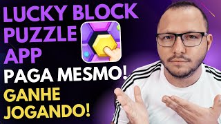 APLICATIVO LUCKY BLOCK PUZZLE PAGA MESMO + PROVA DE PAGAMENTO  - GANHAR DINHEIRO JOGANDO 2023