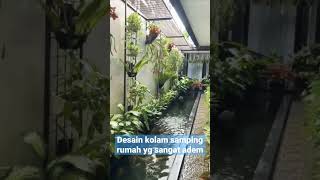 Desain kolam di samping rumah yang minimalis #rumahidaman #rumahminimalis #desainrumah