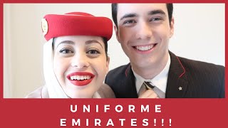 USANDO UNIFORME DE COMISSÁRIA DE VOO DA EMIRATES PELA ÚLTIMA VEZ | Não Perturbe!