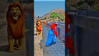 GTA V : Hulk Baby SAVES HIS KID FROM TRAIN (Part 2)#shorts