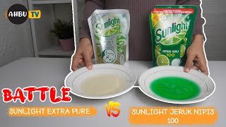 BATTLE SUNLIGHT EXTRA PURE VS SUNLIGHT JERUK NIPIS 100