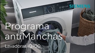 Lavadoras Siemens y su eficaz programa antiManchas