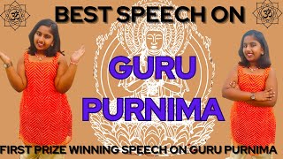 Guru purnima speech in English || 1 minute speech on Guru Purnima || talk on Guru Purnima