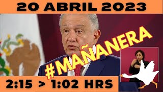 💩🐣 Conferencia de prensa matutina Jueves 20 de Abril 2023 Presidente AMLO de 2:15 a 1:02.