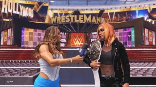 WWE 2K24 My Rise Unleashed Episode 39 "WrestleMania VS Becky Lynch"