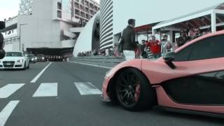 MDS McLaren P1 driving in RACE MODE through Monaco