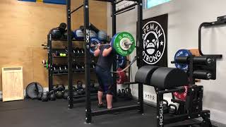 1/24/18 Squat (Pin-Full) 295x3 @9 ws 4/4