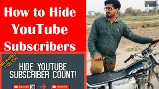 How to hide subscribers | How to hide subscribers on YouTube on Android | How to hide subs