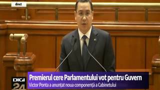 Guvernul Ponta IV a trecut cu 377 de voturi ( HD )