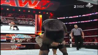 Mark Henry Vs John Cena 2/4/2012 HD