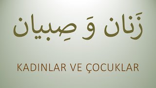 Kadınlar ve Çocuklar   /   زنان و صبیان