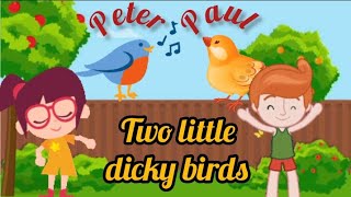 Two little dicky birds | kids poem | preschool learning | kids education | little learners