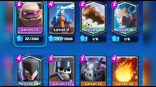 Clash Royal Gameplay Live : Golem Night Witch Deck