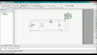 Half wave rectifier circuit simulation on Multisim simulation software