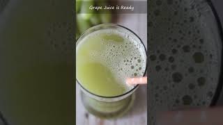 Healthy Grape Juice Recipe | Homemade Green Grape Juice | Summer Drink Recipes Easy at Home #shorts