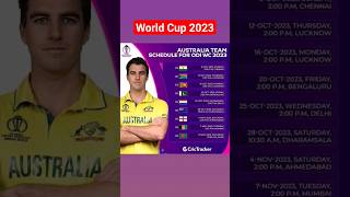 Australia Fixtures for ICC World Cup 2023 #australiacricket #worldcup2023 #cwc23 #fixtures