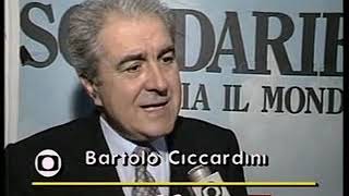 Bartolo Ciccardini (DC) presenta campagna elettorale 1990