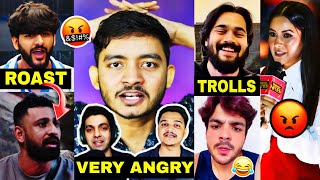 Many YouTubers are VERY ANGRY on this...🤬| Bhuvan TROLLS Ashish, Samay Raina, Fukra, Rajat, Elvish