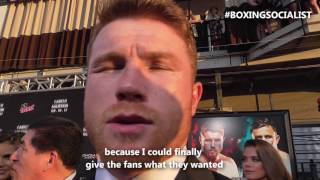 Canelo Alvarez pelea con Golovkin para los fans