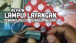 Lampu Layangan super terang, pake dinamo ini