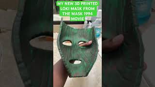 MY NEW 3D PRINTED LOKI MASK FROM THE MASK 1994 MOVIE #TheMask #loki #jimcarrey #3dprinting