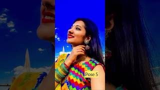 Sky selfie poses in saree💕/beautiful sky portrait/RADHA RAJVANSHI ❤️/ #viral #ytshorts #shorts