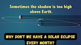 Why Don't We Have A SOLAR ECLIPSE Every Month?