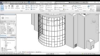 Curtain Walls in Revit Architecture Part 5 -  In English